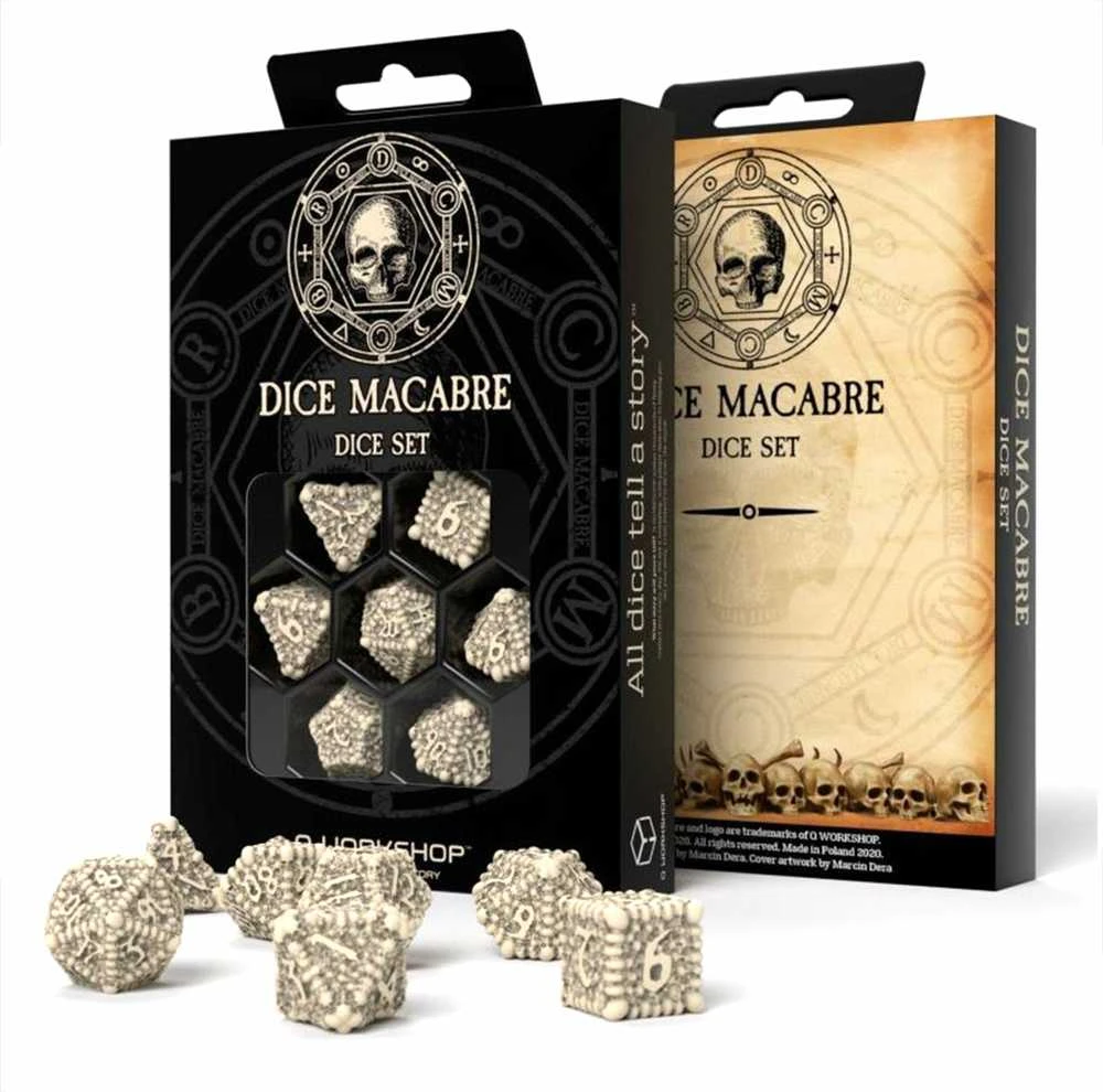 Q Workshop Dice Macabre Kauliukų Rinkinys