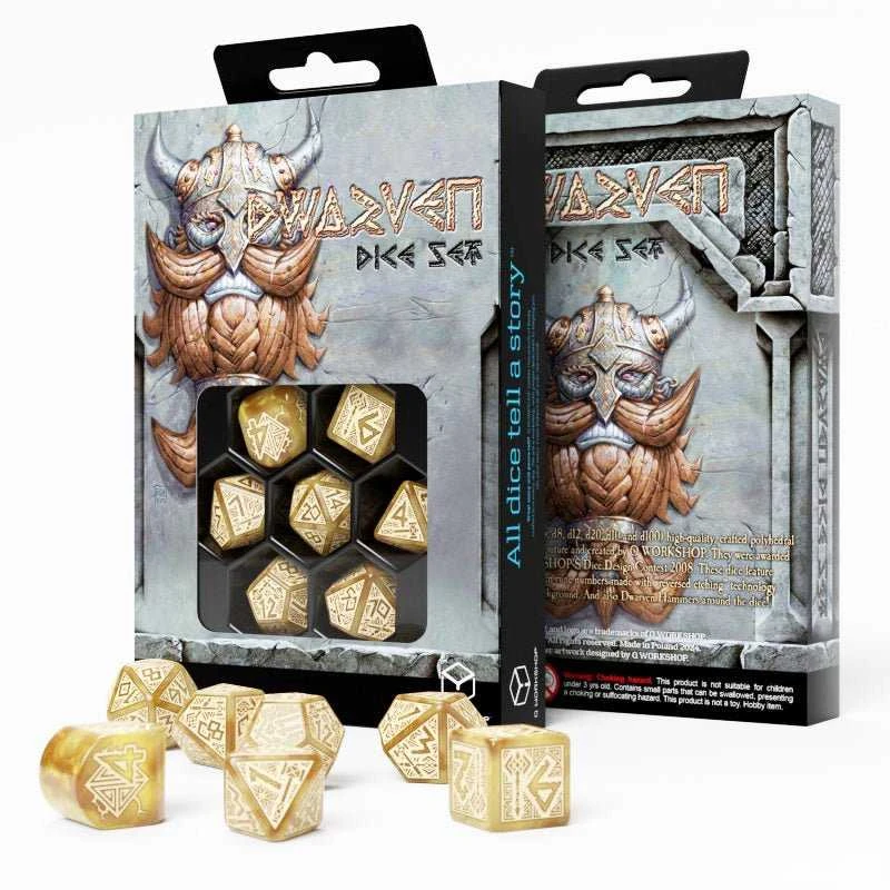 Q Workshop Dwarven Gold Kauliukų Rinkinys (Auksiniai)