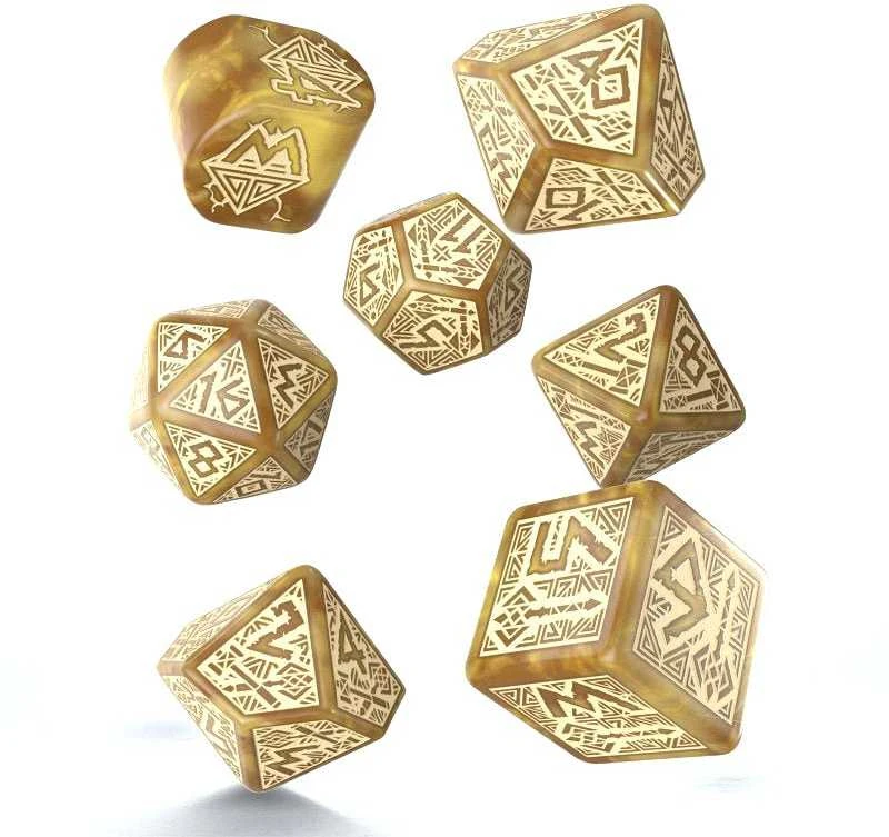 Q Workshop Dwarven Gold Kauliukų Rinkinys (Auksiniai)
