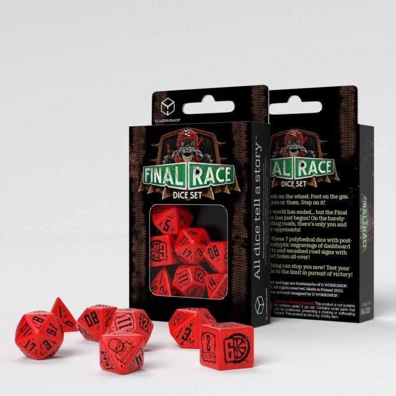 Q Workshop Final Race Dice Set: Engine Roar Kauliukų Rinkinys
