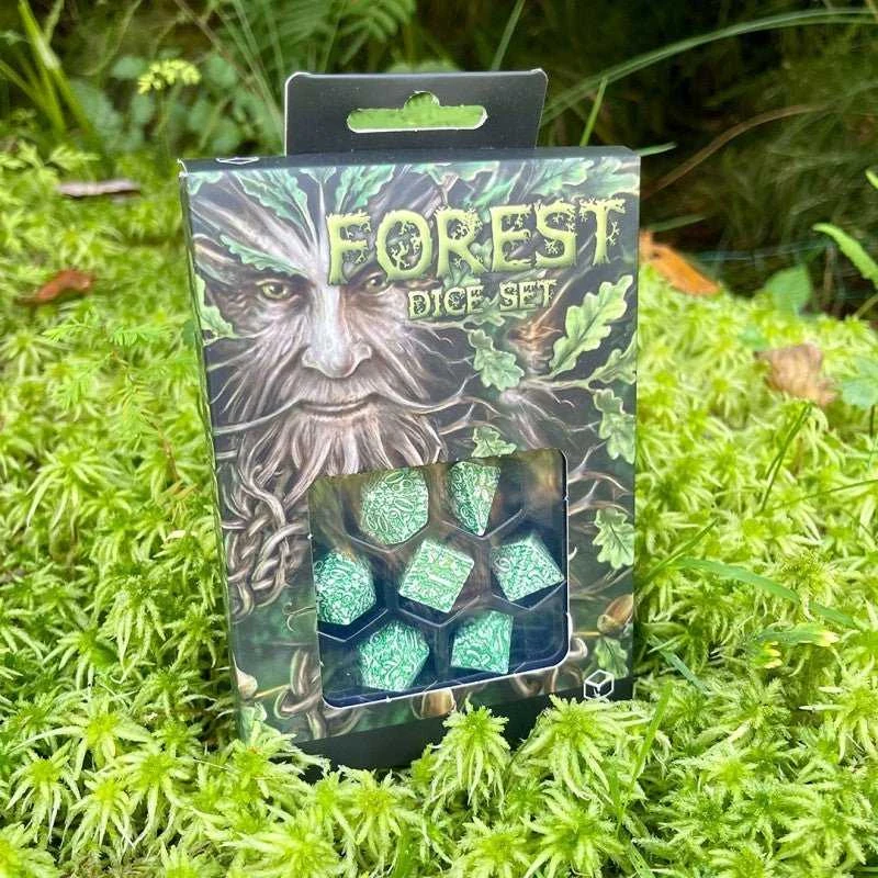 Dėlionė Q Workshop Forest Tundra Kauliukų Rinkinys Žalios Ir Baltos Spalvos
