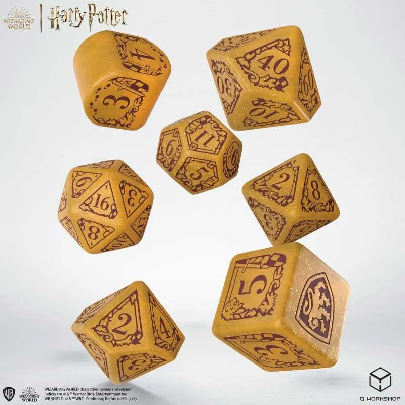 Q Workshop Harry Potter. Gryffindor Modern Dice Kauliukų Rinkinys (auksinės Sp.)