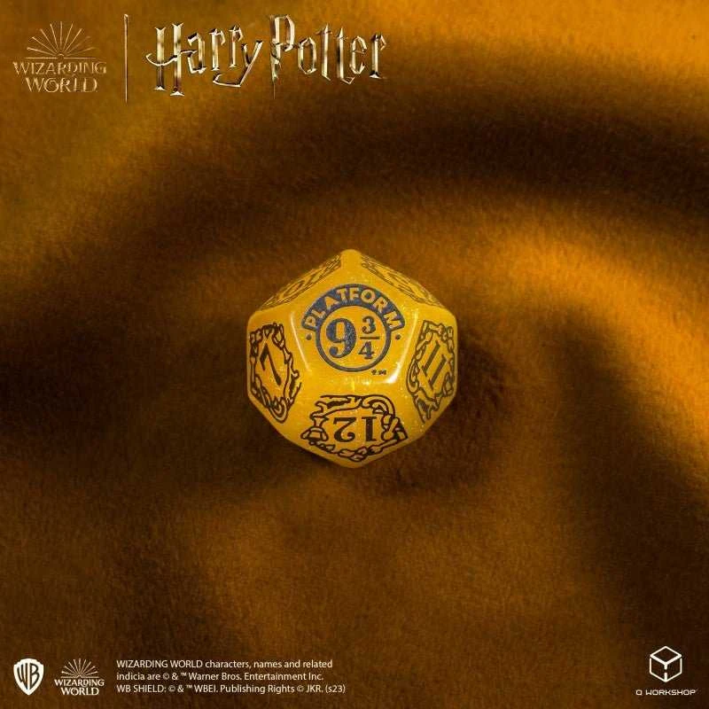 Q Workshop Harry Potter. Hufflepuff Modern Dice Kauliukų Rinkinys (Geltonos Sp.)