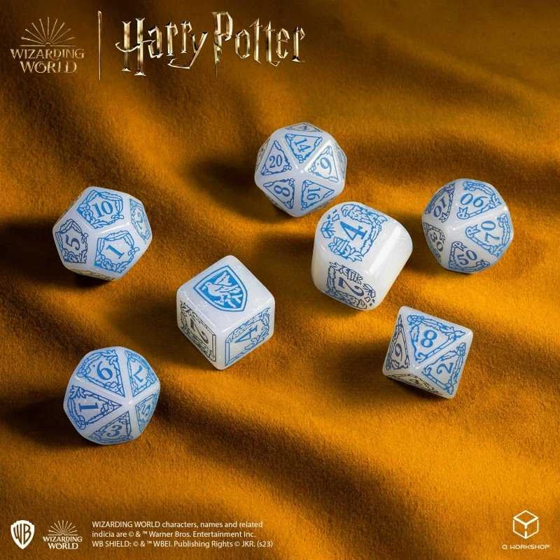 Q Workshop Harry Potter. Ravenclaw Modern Dice Kauliukų Rinkinys (baltos Sp.)