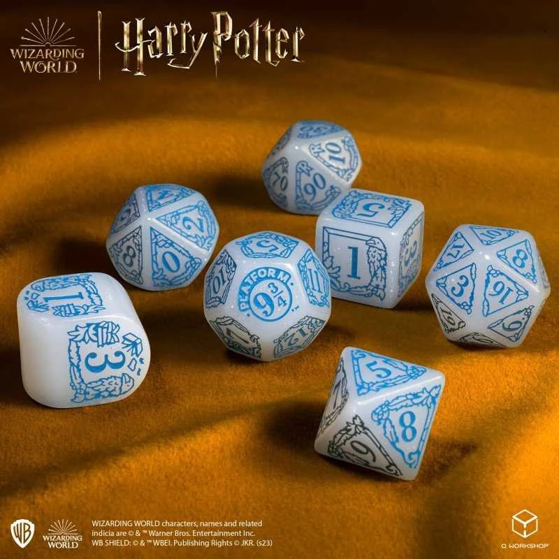 Q Workshop Harry Potter. Ravenclaw Modern Dice Kauliukų Rinkinys (baltos Sp.)