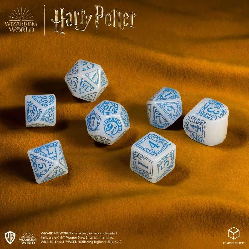 Q Workshop Harry Potter. Ravenclaw Modern Dice Kauliukų Rinkinys (baltos Sp.)