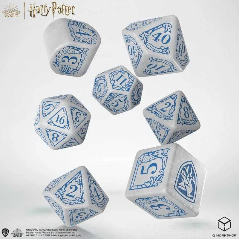 Q Workshop Harry Potter. Ravenclaw Modern Dice Kauliukų Rinkinys (baltos Sp.)