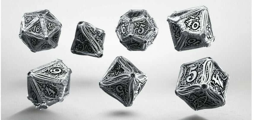 Q Workshop Metal Call Of Cthulhu Kauliukų Rinkinys