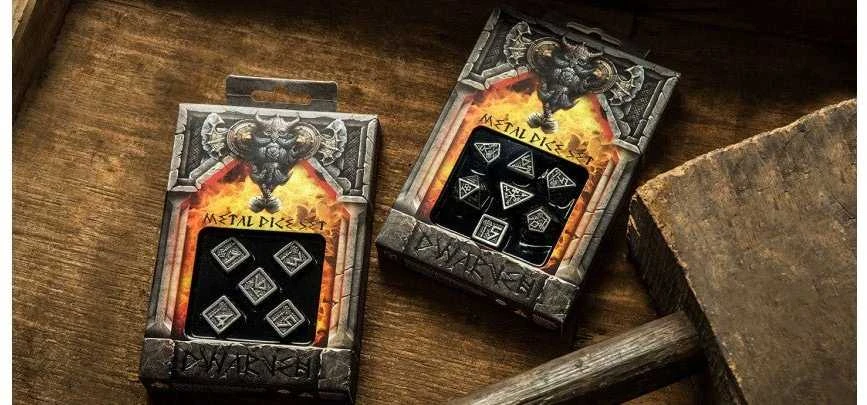 Q Workshop Metal Dwarven Kauliukų Rinkinys