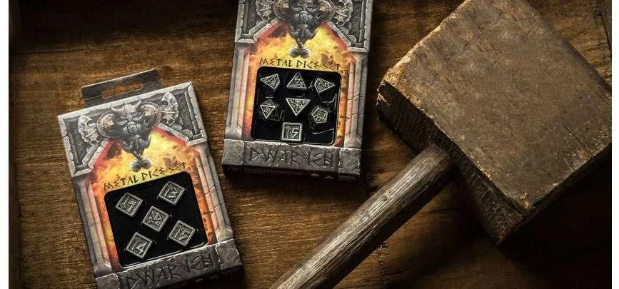 Q Workshop Metal Dwarven Kauliukų Rinkinys