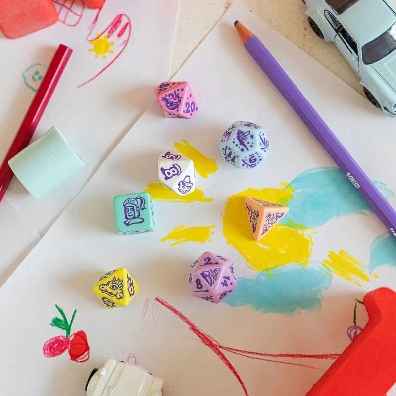 Dėlionė Q Workshop My Very First Dice Little Berry RPG Kauliukų Rinkinys