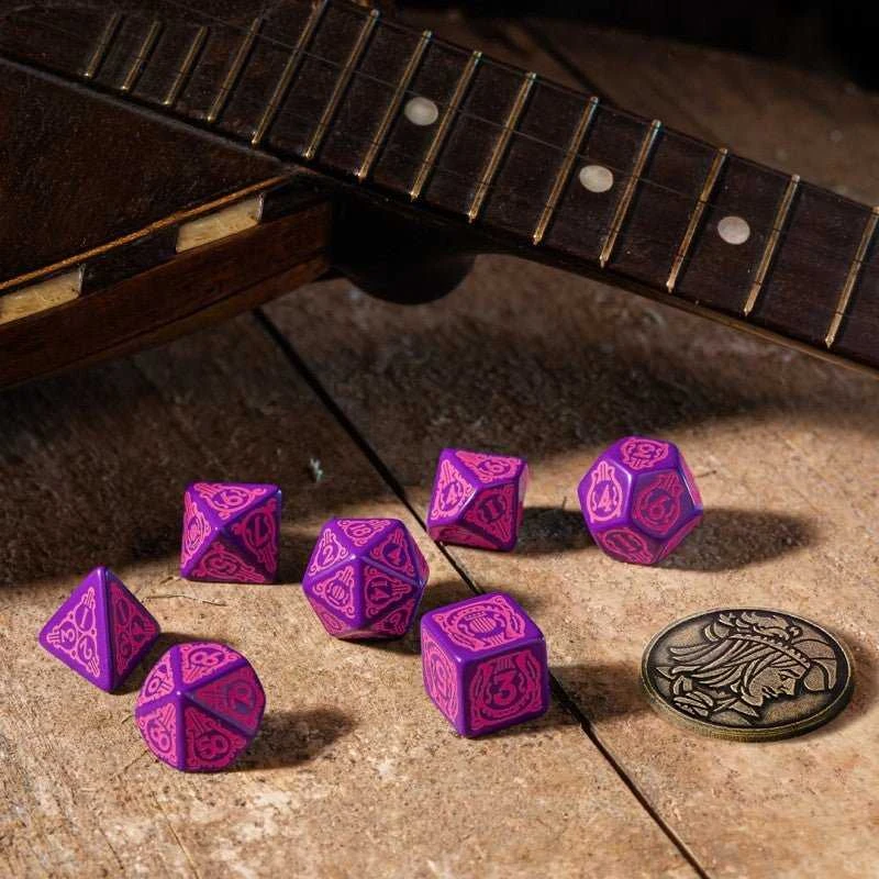 Q Workshop The Witcher Dandelion Kauliukų Rinkinys Violetinės Ir Rožinės Spalvos