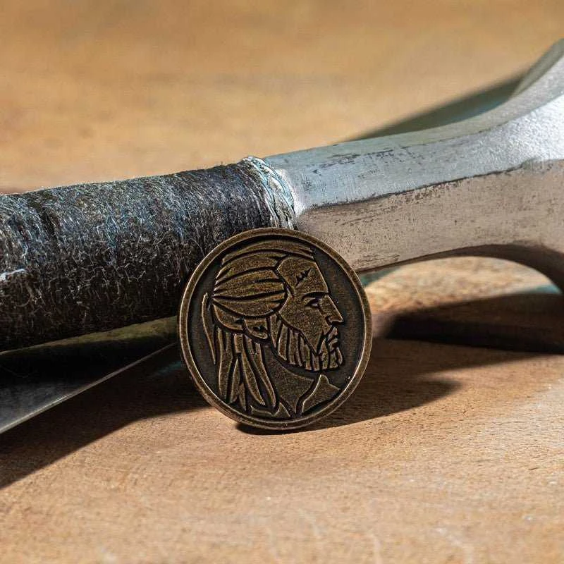 Dėlionė Q Workshop The Witcher Geralt Sidabrinis Sword Kauliukų Rinkinys Juodos Ir Sidabro Sp