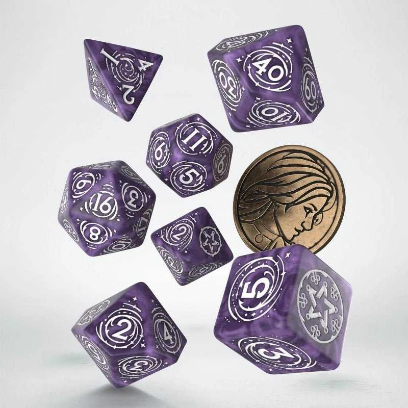 Q Workshop The Witcher Yennefer Kauliukų Rinkinys Levandų Ir Baltos Spalvos