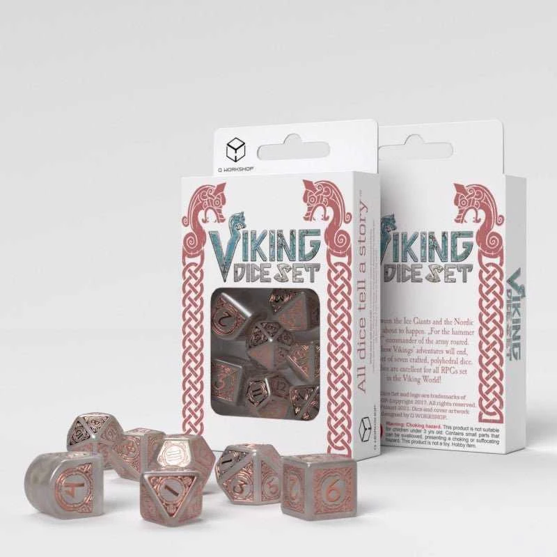 Q Workshop Viking Modern Dice Set: Niflheim Kauliukų Rinkinys