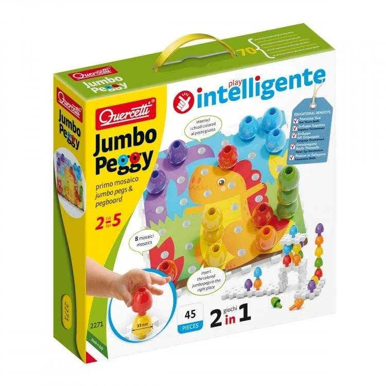 Quercetti Mozaika Jumbo Peggy II- Edukacinis Žaislas