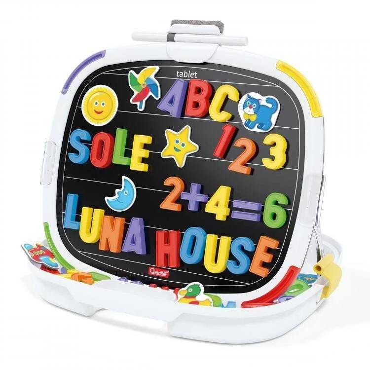 Quercetti Planšetė Magnetico Letters & Numbers - Edukacinis Žaislas