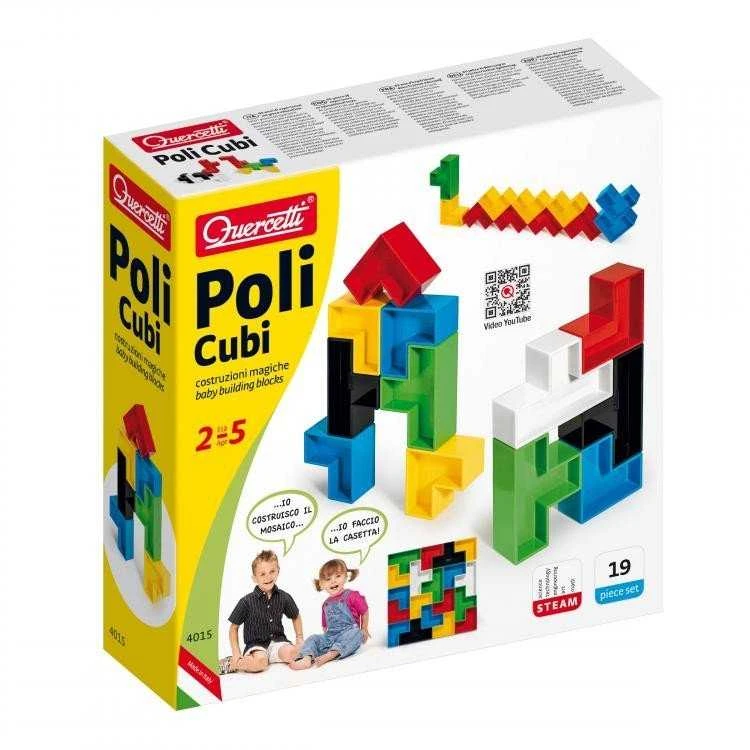 Quercetti Poli Cubi - Magic Buildings - Edukacinis Žaislas