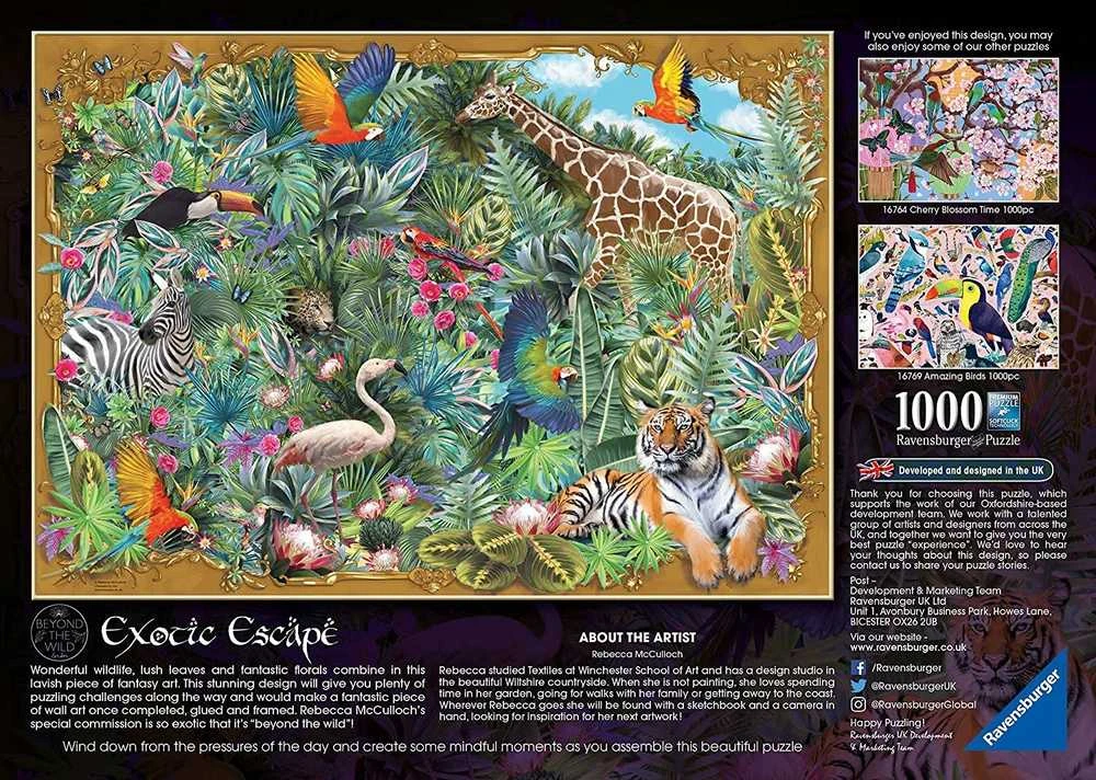 RAVENSBURGER dėlionė Egzotinis pabėgimas, 1000d., 16827