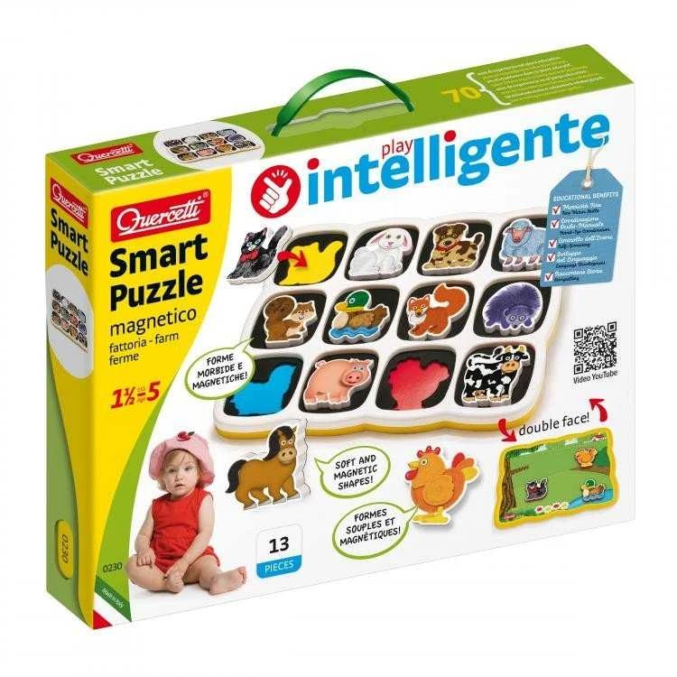 Quercetti Smart Puzzle Magnetico - Edukacinis Žaislas I