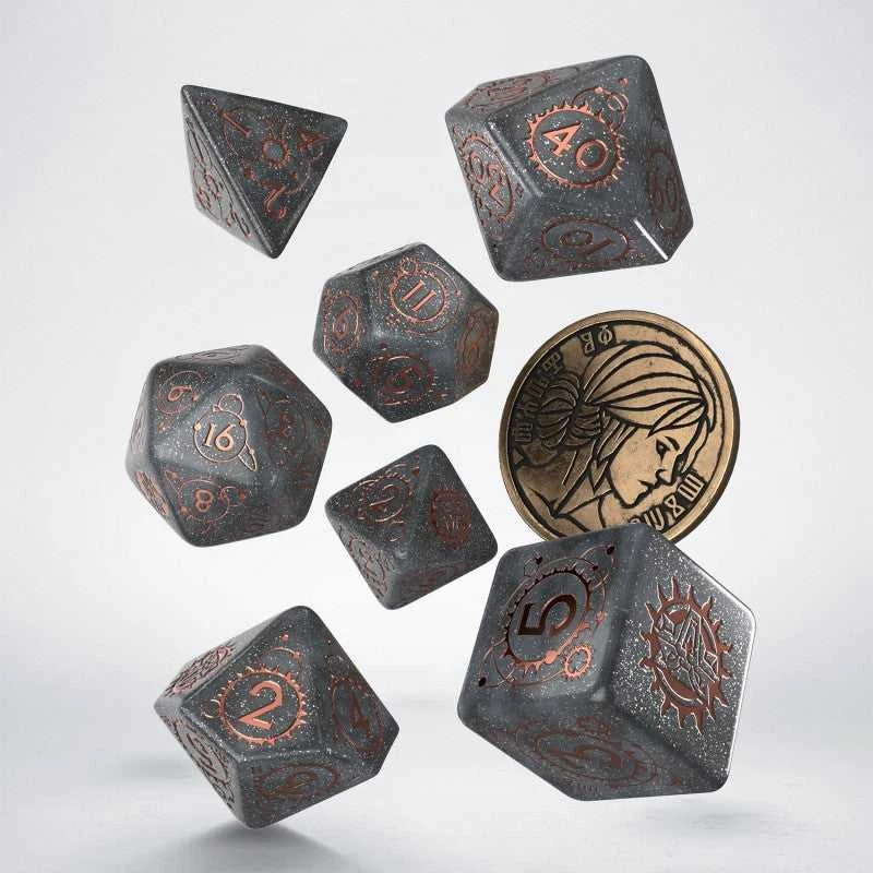 Raganius: Ciri RPG kauliukų rinkinys su moneta – Q-Workshop