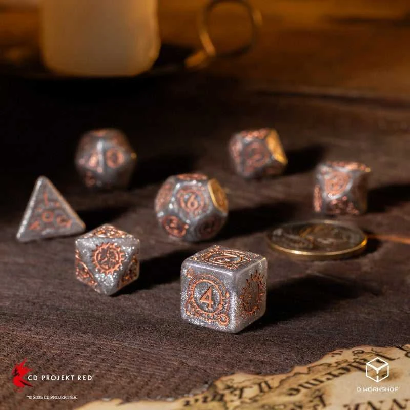 Raganius: Ciri RPG kauliukų rinkinys su moneta – Q-Workshop
