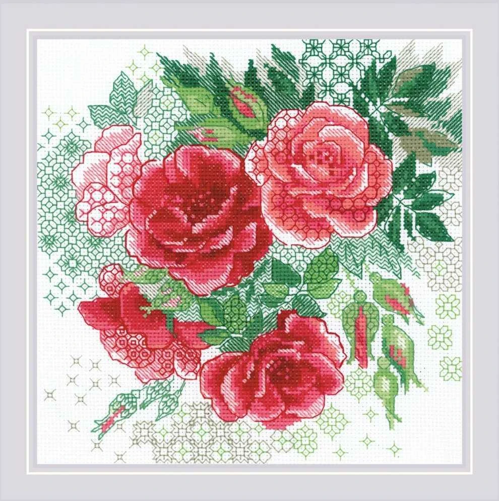 Raudona Rose Hip siuvinėjimo rinkinys iš RIOLIS Nr.: 1916