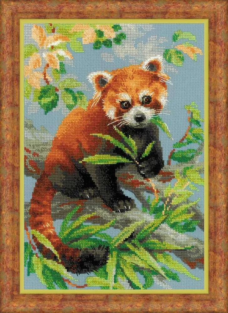 Raudonoji Panda - siuvinėjimo rinkinys iš RIOLIS Nr.:1627
