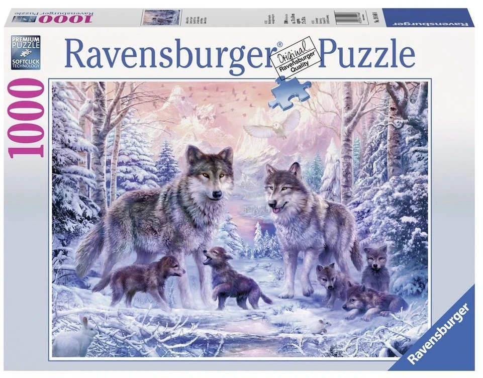 Ravensburger Dėlionė 1000 vnt. - Arktiniai vilkai