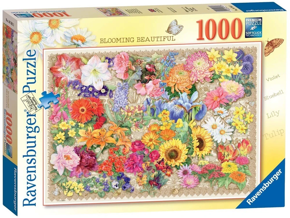 Ravensburger "2D" Dėlionė 1000 vnt. - Žydinčios gėlės