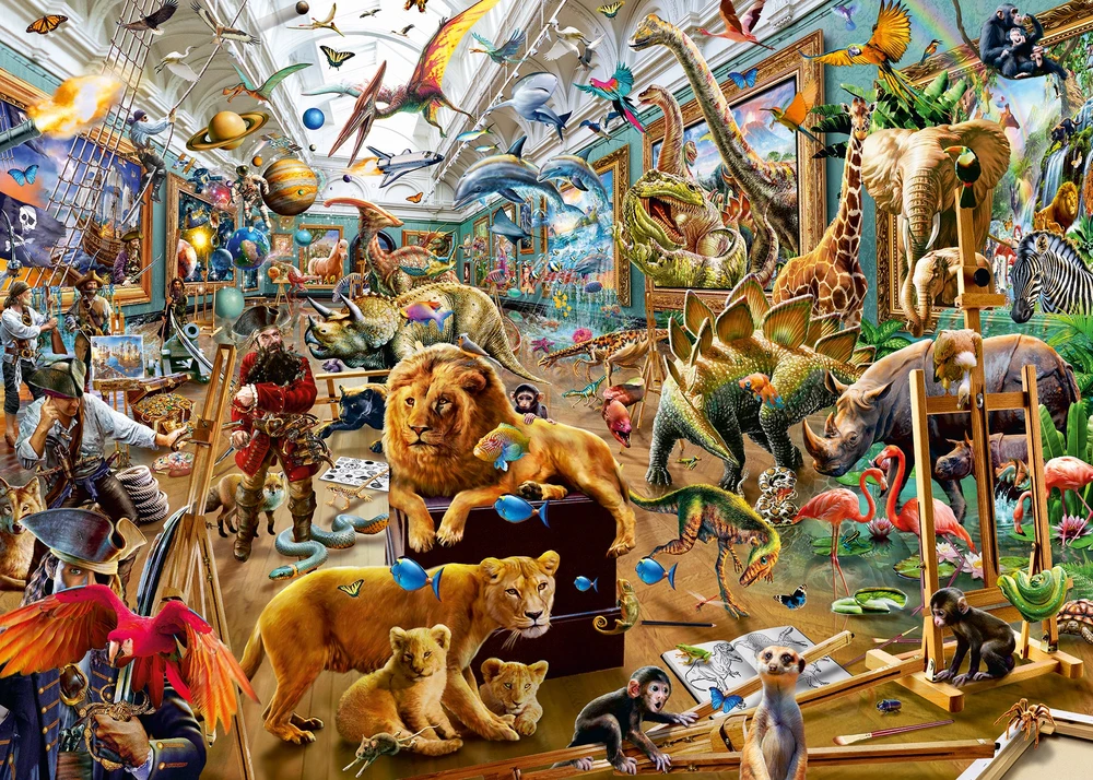 Ravensburger Dėlionė 1000 vnt. - Chaosas galerijoje