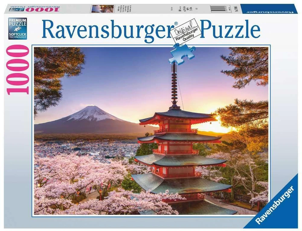 Ravensburger Dėlionė 1000 vnt. - Fidžis ir žydinčios vyšnios