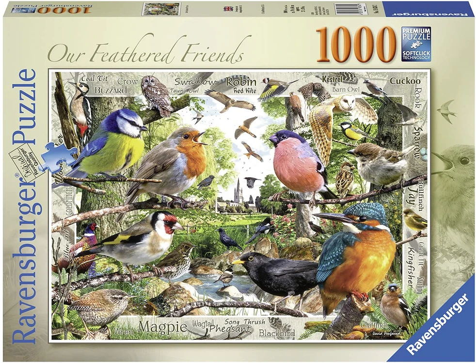 Ravensburger 1000 Puzzle Dėlionė: Feathered Friends