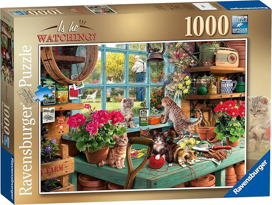 Ravensburger 1000 Puzzle Dėlionė: Is he watching?