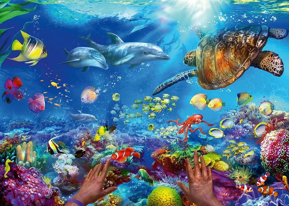 Ravensburger "2D" Dėlionė 1000 vnt. - Po vandeniu