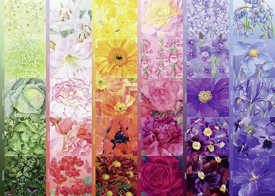 Ravensburger 1000 Puzzle Dėlionė: The Gardener's Palette No.1 - Cottage Garden