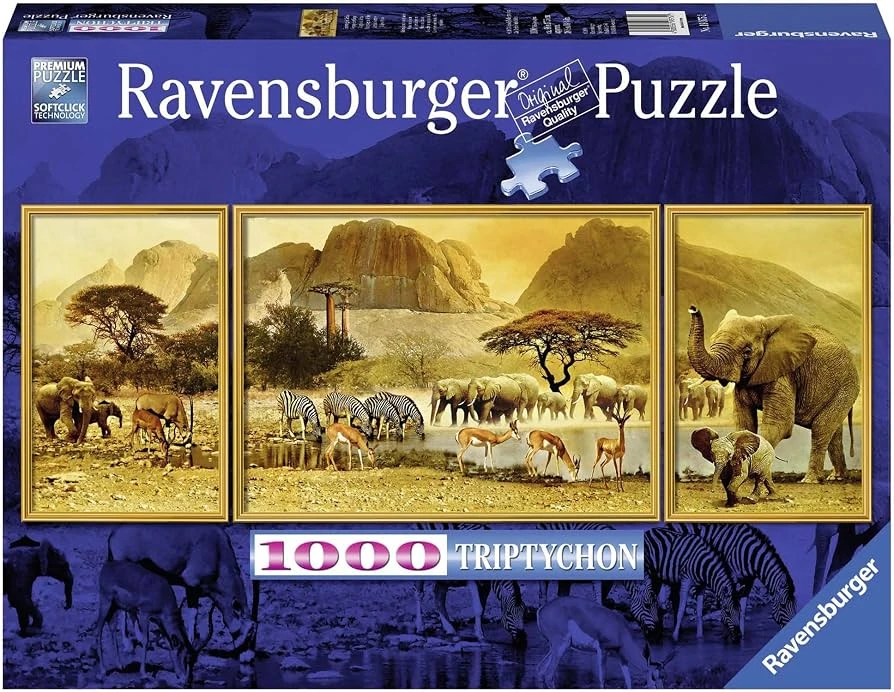 Ravensburger 1000 Puzzle Dėlionė: Unterwegs in Afrika