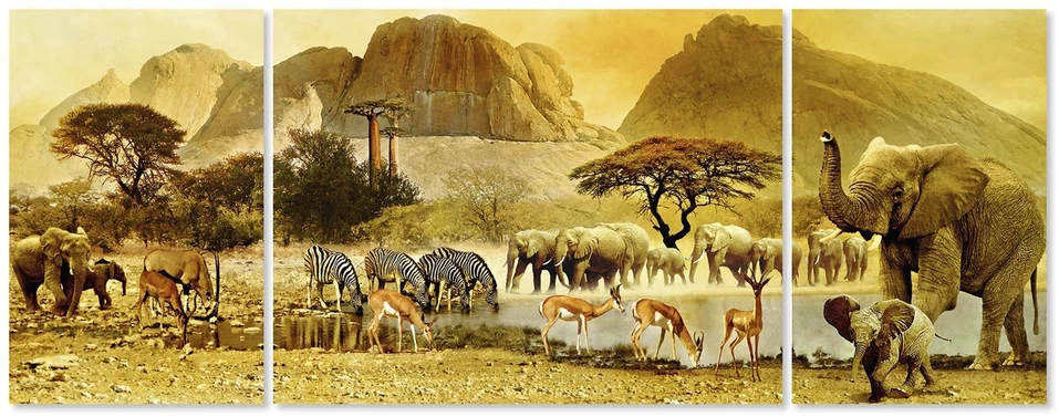 Ravensburger 1000 Puzzle Dėlionė: Unterwegs in Afrika