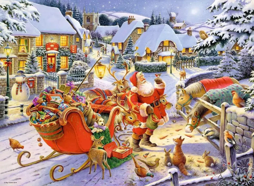 Ravensburger 2 dėlionės „Kalėdų kolekcija“, 2×500 det.