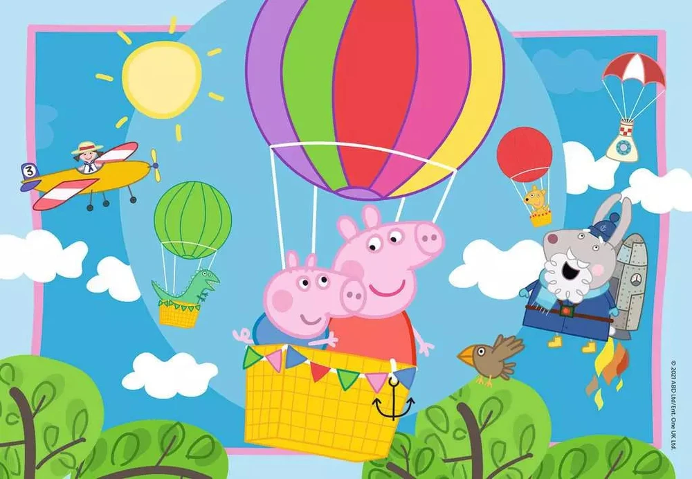 Ravensburger Dėlionė 2x12 vnt. - Kiaulytė Peppa