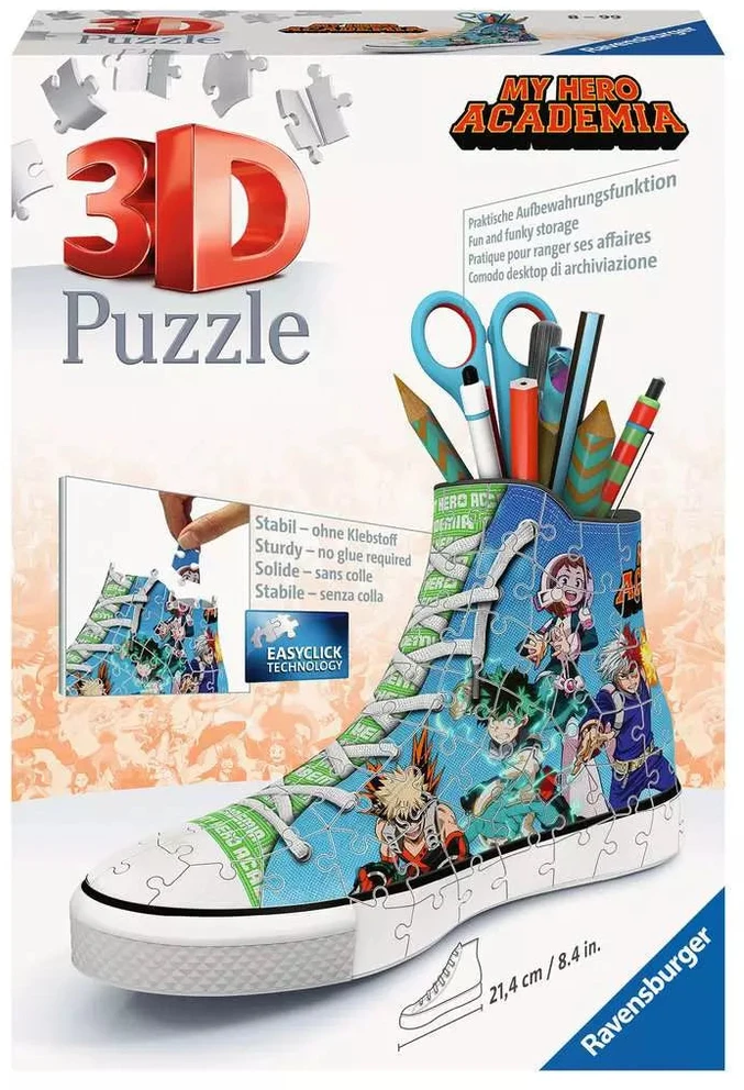 Ravensburger 3D dėlionė batas-pieštukinė „My Hero Academia“, 108 det., nuo 8 m.