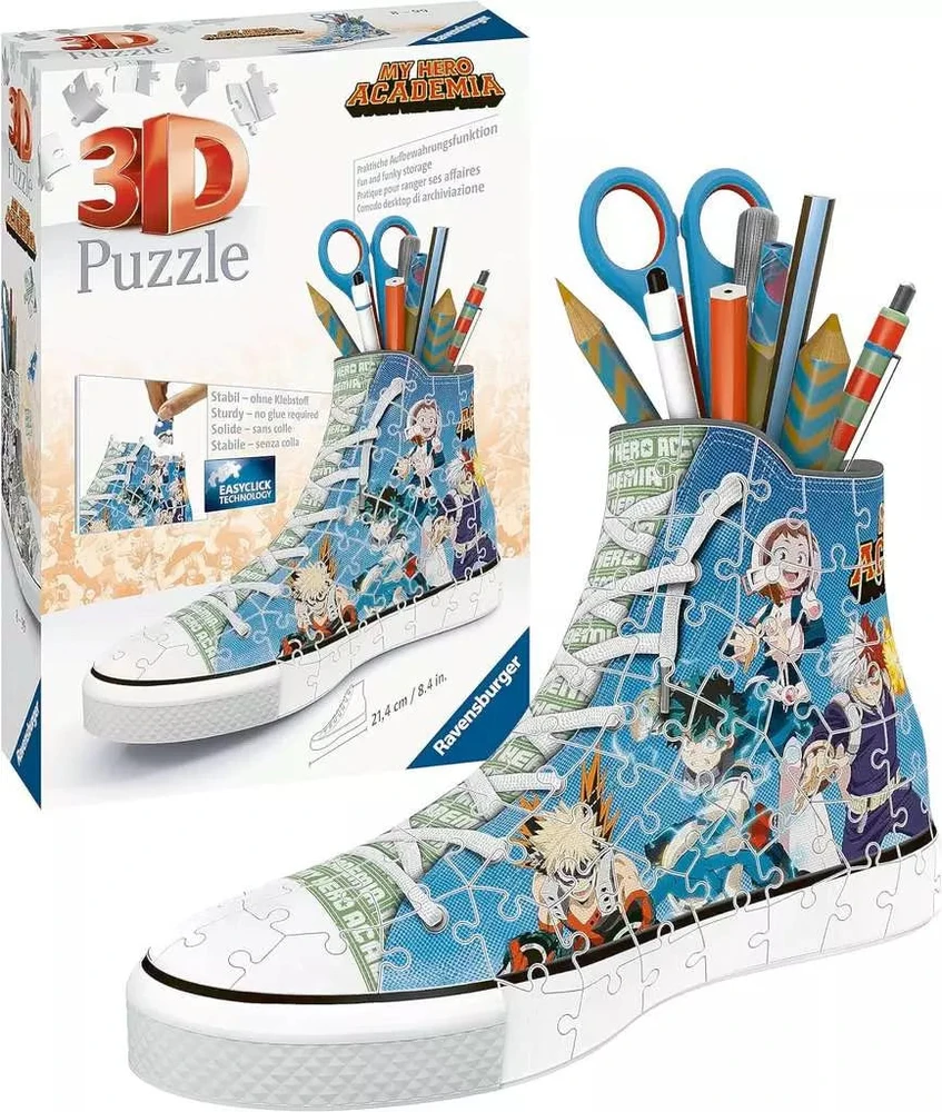 Ravensburger 3D dėlionė batas-pieštukinė „My Hero Academia“, 108 det., nuo 8 m.