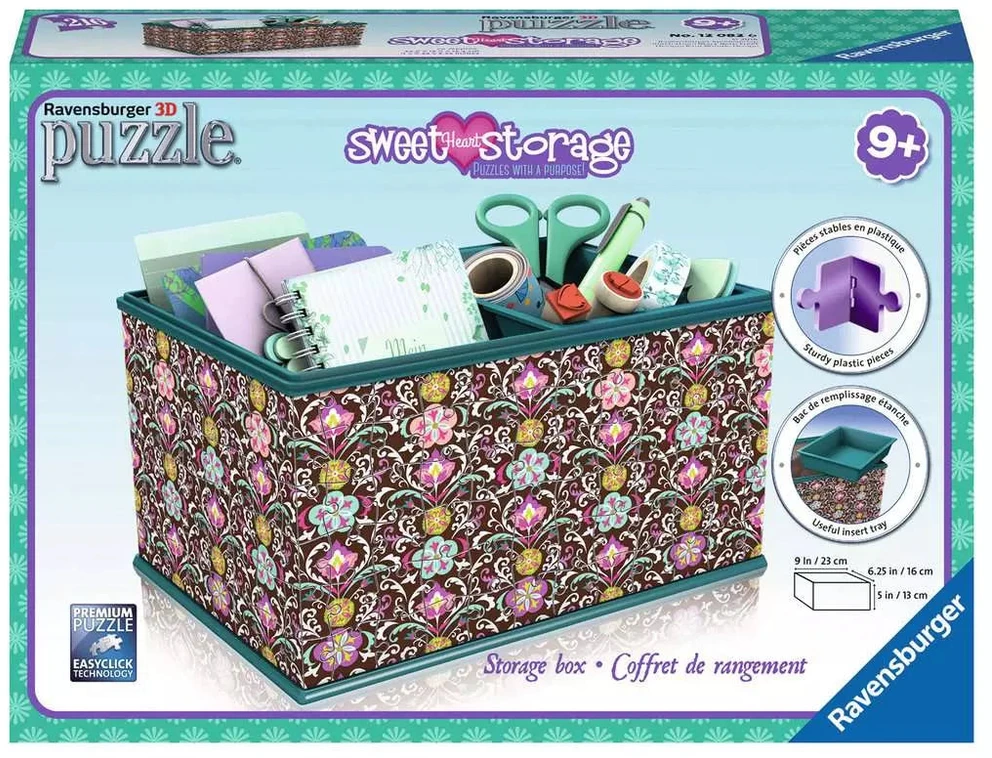 Ravensburger 3D dėlionė dėžė daiktams „Sweet Storage“, 216 det., nuo 9 m.