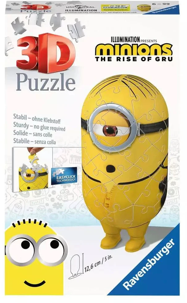 Ravensburger 3D dėlionė-figūrėlė „Pimpačiukas kung fu“, 54 det., nuo 6 m.