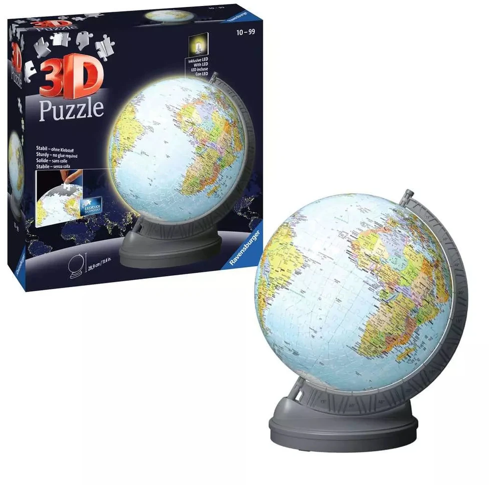 Ravensburger 3D Dėlionė 548 vnt. - Šviečiantis gaublys