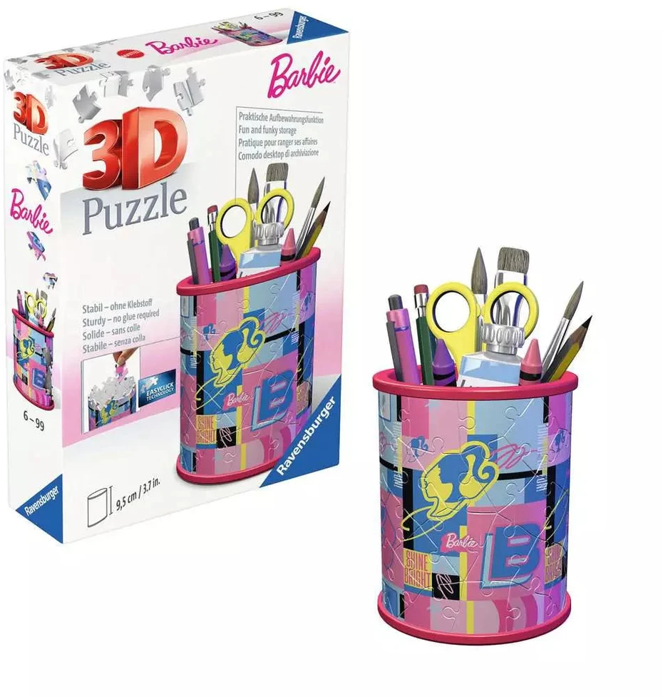 Ravensburger 3D dėlionė pieštukinė „Barbie“, 54 det., nuo 6 m.