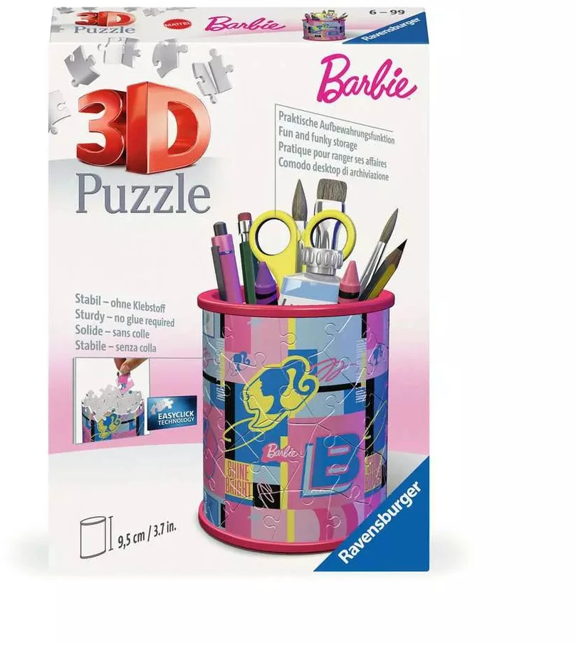 Ravensburger 3D dėlionė pieštukinė „Barbie“, 54 det., nuo 6 m.