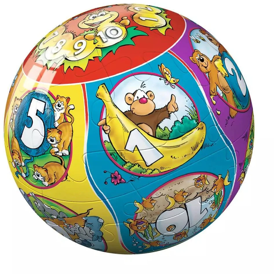 Ravensburger 3D dėlionė-rutulys „Skaičiai“, 24 det., nuo 4 m.