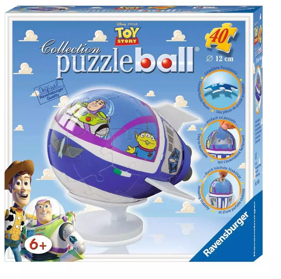 Ravensburger 3D dėlionė „Žaislų istorija: Bazo erdvėlaivis“, 40 det., nuo 6 m.