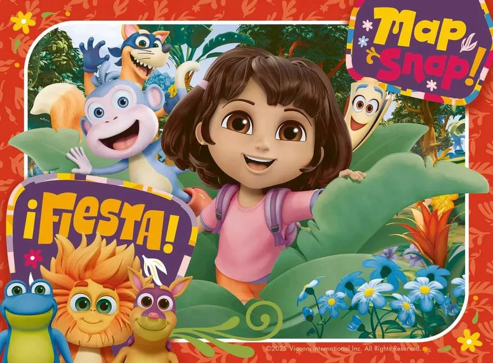 Ravensburger 4 dėlionės „Dora“, 12–24 det., nuo 3 m.